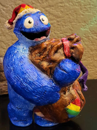 Holiday Blue Sculpture